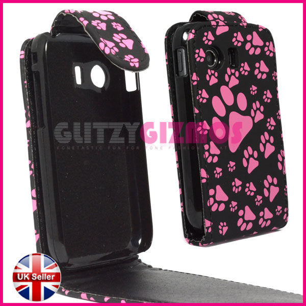 Pink Dog Cat Animal Paw Foot Print Design Case Cover for Samsung Galaxy Y S5360
